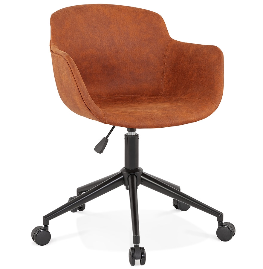 Alterego Sillón FOSTER Color Montura Negro Asiento Marrón