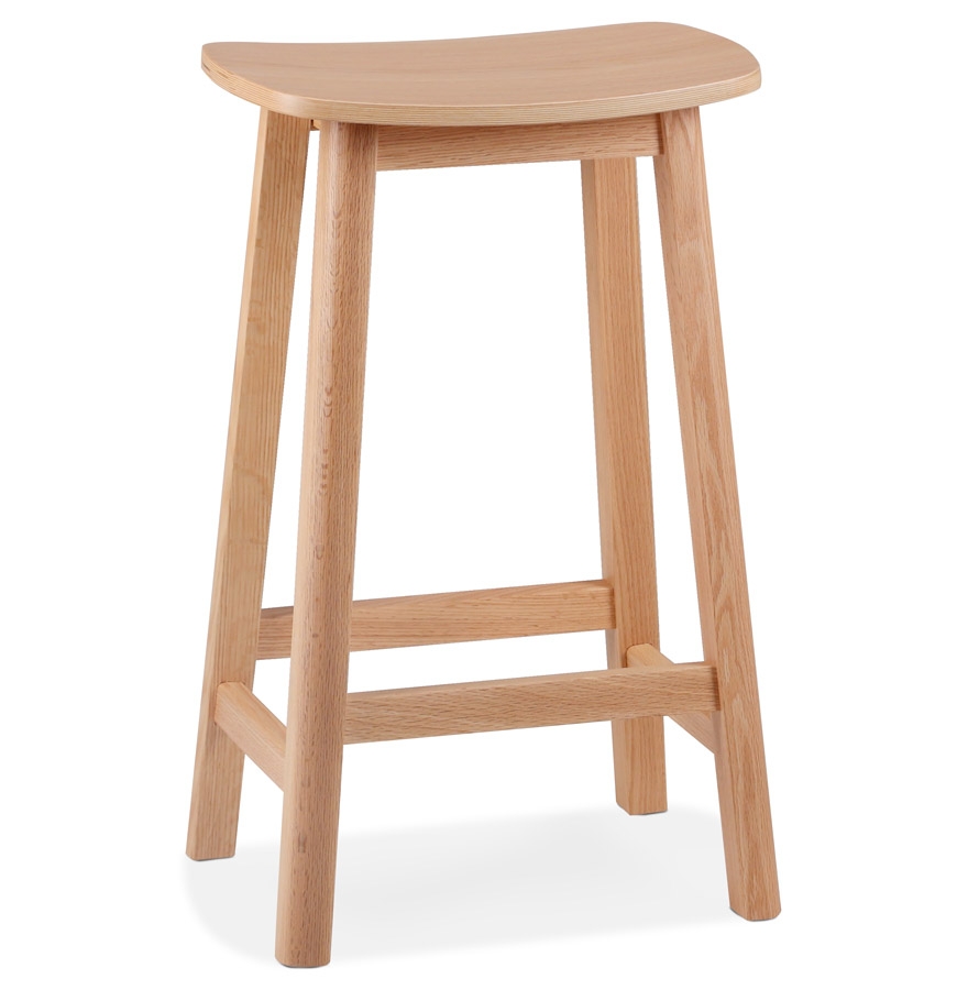 Alterego Taburete de bar DUMAS MINI Color de la montura Naturaleza Asiento Natural