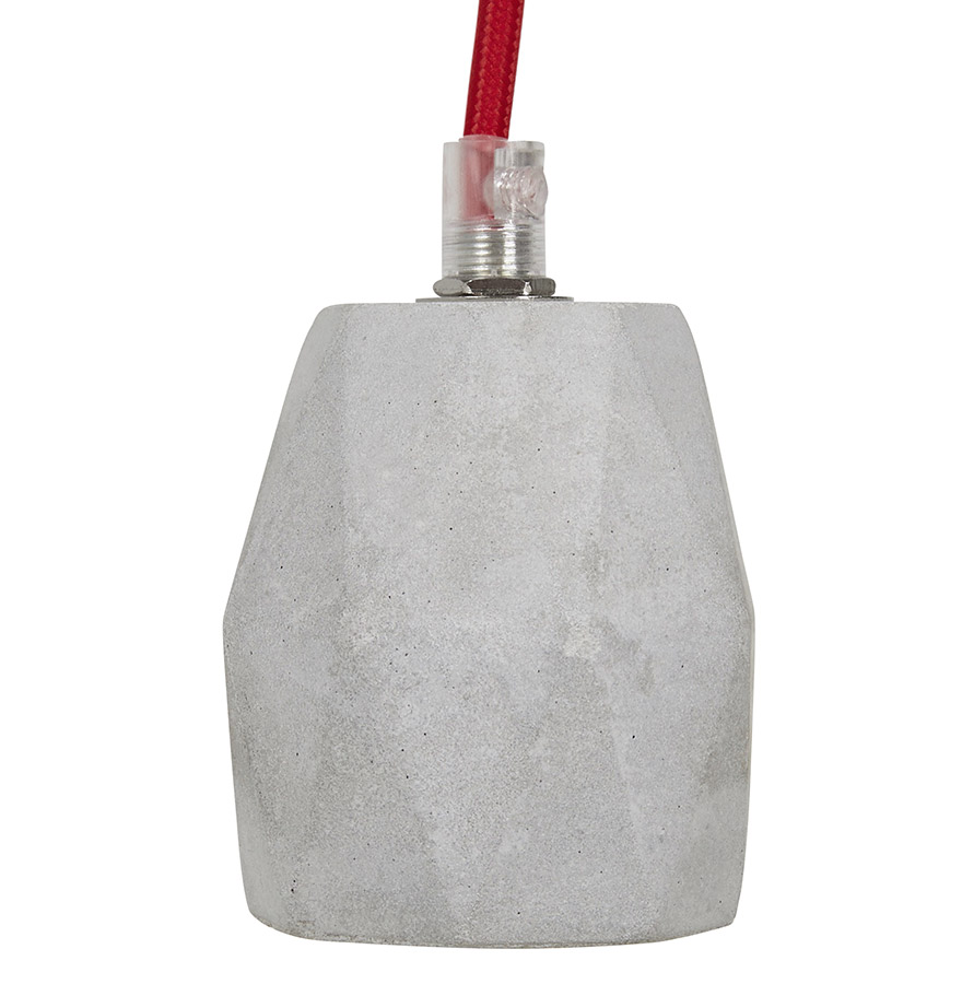 Lámpara de suspensión Alterego SOKET CONCRETE color gris