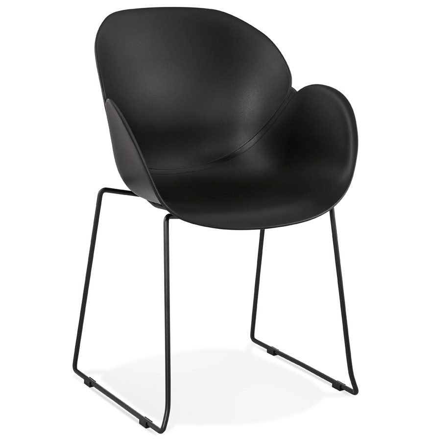 Alterego Sillón ZAKARY Color de la montura Negro Asiento Negro