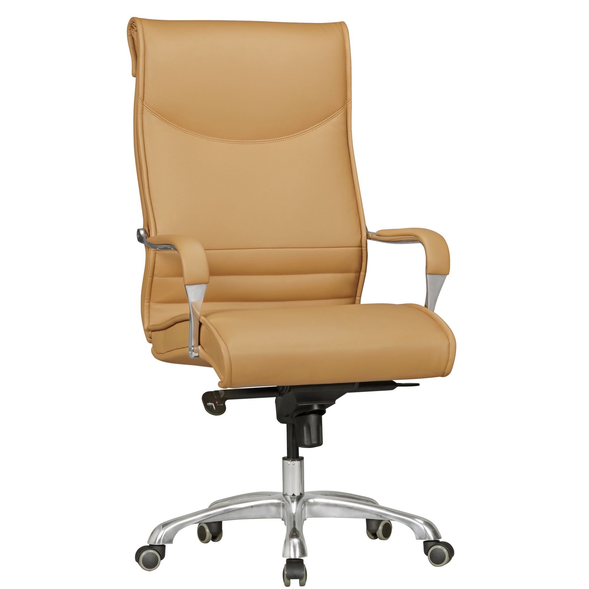 Silla de oficina BIGBOSS XXL | Simil cuero caramelo | Altura 120-126 cm, Ancho 61 cm, Profundidad 60 cm