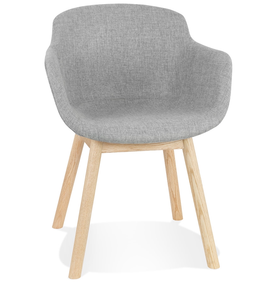 Alterego Sillón LAMBIC Color de la montura Naturaleza Asiento Gris claro