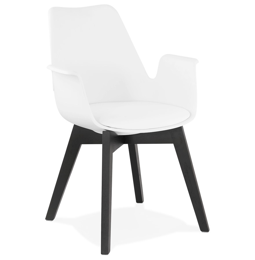 Alterego Sillón MISTRAL Color Montura Negro Asiento Blanco