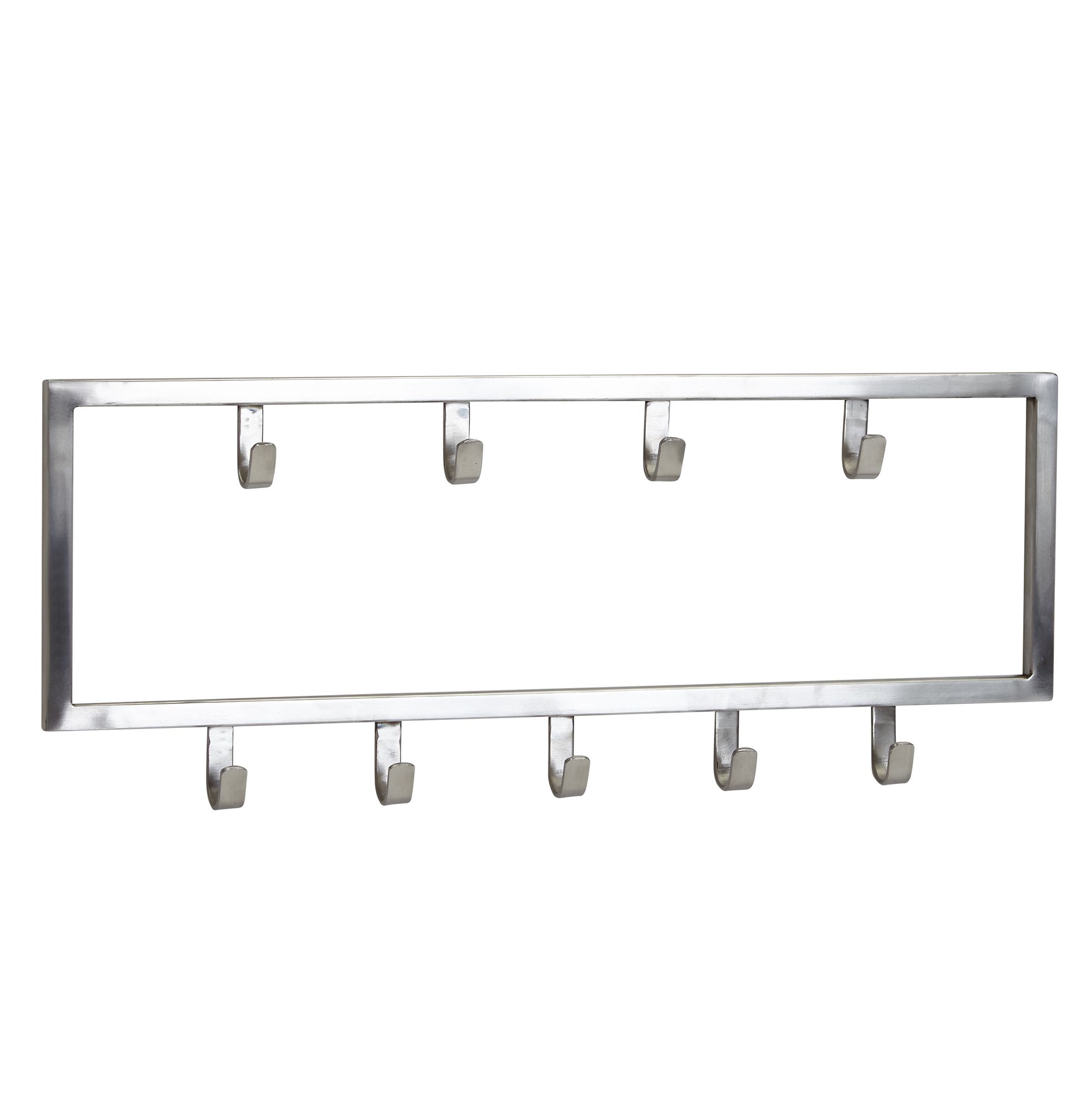 Pared metal plata 50x20x4 cm perchero de diseño acero