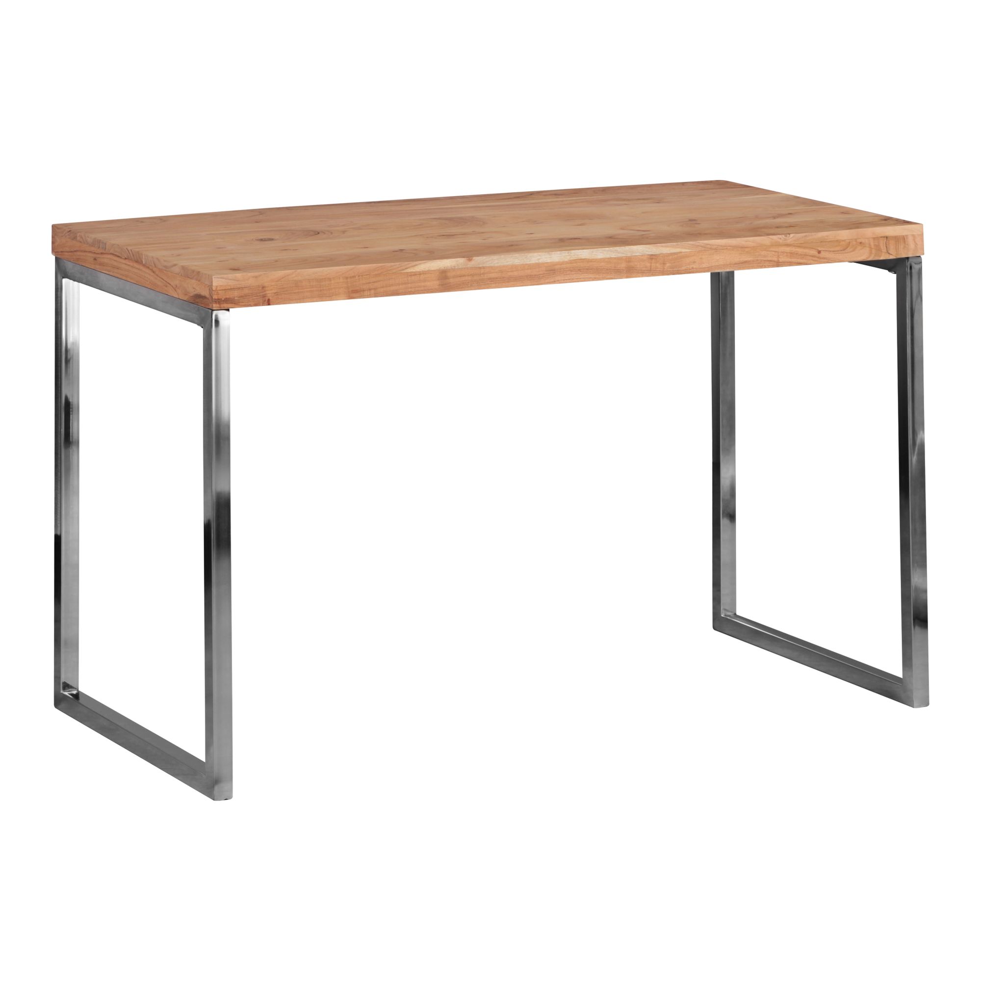 Escritorio GUNA de madera maciza Acacia | Color madera oscura | 120 x 60 x 76 cm