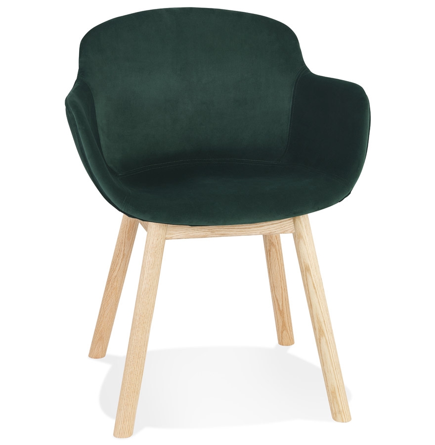 Alterego Sillón FRIDA Color de la montura Naturaleza Asiento Verde